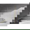 Mexen Velar schuifbare douchewand Walk-in 140 x 200 cm, grafiet 8 mm, goud geborsteld - 871-140-000-43-55