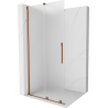 Mexen Velar klizna stijena klizna Walk-in 120 x 200 cm, mraz 8 mm, ružičasto zlato - 871-120-000-33-60