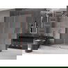 Mexen Velar douchewand schuifdeur Walk-in 150 x 200 cm, matglas 8 mm, roze goud - 871-150-000-33-60