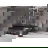 Mexen Velar Duschwand Walk-in 140 x 200 cm, relevant 8 mm, roségold - 871-140-000-33-60