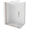Mexen Velar Walk-in lükand dušisein 160 x 200 cm, härmatis 8 mm, roosakuldne - 871-160-000-33-60
