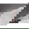Mexen Velar schuifwand voor douche Walk-in 160 x 200 cm, ijsglas 8 mm, roségoud - 871-160-000-33-60