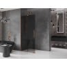 Mexen Velar paroi de douche coulissante Walk-in 120 x 200 cm, graphite 8 mm, or rose - 871-120-000-43-60