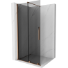 Mexen Velar Duschwand Walk-in 90 x 200 cm, Graphit 8 mm, rosegold - 871-090-000-43-60