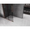 Mexen Velar lükand dušisein Walk-in 100 x 200 cm, grafiit 8 mm, roosa kuld - 871-100-000-43-60