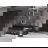 Mexen Velar Duschtür Walk-in 140 x 200 cm, graphit 8 mm, roségold - 871-140-000-43-60