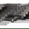 Mexen Velar Duschtür Walk-in 140 x 200 cm, graphit 8 mm, roségold - 871-140-000-43-60