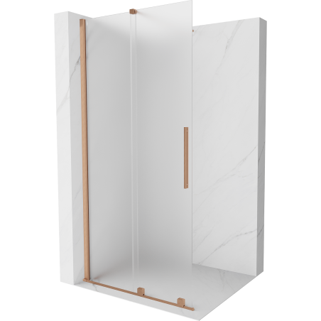 Mexen Velar Walk-in liuglev dušisein 70 x 200 cm, härmatis, 8 mm, harjatud vask - 871-070-000-33-65