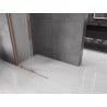 Mexen Velar paroi de douche pliable Walk-in 75 x 200 cm, verre dépoli 8 mm, laiton brossé - 871-075-000-33-65