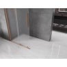 Mexen Velar paroi de douche pliante Walk-in 90 x 200 cm, verre dépoli 8 mm, laiton brossé - 871-090-000-33-65