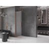 Mexen Velar Walk-in Shower Screen 90 x 200 cm, Frosted 8 mm, Brushed Bronze - 871-090-000-33-65