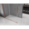 Mexen Velar lükand dušisein Walk-in 130 x 200 cm, matt 8 mm, harjatud vask - 871-130-000-33-65
