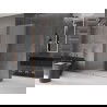 Mexen Velar Duschwand faltbar Walk-in 160 x 200 cm, matt 8 mm, gebürstetes Messing - 871-160-000-33-65