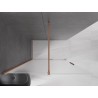 Mexen Velar Walk-in lükand dušisein 140 x 200 cm, matt 8 mm, harjatud vask - 871-140-000-33-65