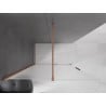 Mexen Velar ścianka prysznicowa rozsuwana Walk-in 160 x 200 cm, szron 8 mm, miedź szczotkowana - 871-160-000-33-65