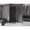 Mexen Velar paroi de douche coulissante Walk-in 85 x 200 cm, graphite 8 mm, laiton brossé - 871-085-000-43-65