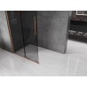 Mexen Velar Walk-in liuglev dušisein 80 x 200 cm, grafiit 8 mm, harjatud vask - 871-080-000-43-65