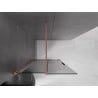 Mexen Velar ścianka prysznicowa rozsuwana Walk-in 75 x 200 cm, grafit 8 mm, miedź szczotkowana - 871-075-000-43-65