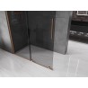 Mexen Velar lükand dušisein Walk-in 130 x 200 cm, grafiit 8 mm, harjatud vask - 871-130-000-43-65