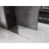Mexen Velar lükand dušisein Walk-in 130 x 200 cm, grafiit 8 mm, harjatud vask - 871-130-000-43-65