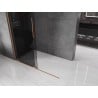 Mexen Velar ścianka prysznicowa rozsuwana Walk-in 130 x 200 cm, grafit 8 mm, miedź szczotkowana - 871-130-000-43-65