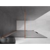 Mexen Velar lükand dušisein Walk-in 130 x 200 cm, grafiit 8 mm, harjatud vask - 871-130-000-43-65