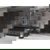 Mexen Velar Duschwand Walk-in 150 x 200 cm, graphit, 8 mm, gebürstetes Messing - 871-150-000-43-65