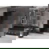 Mexen Velar Duschtrennwand Walk-in 160 x 200 cm, grafit 8 mm, gebürstetes Messing - 871-160-000-43-65