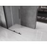Mexen Velar Duschwand Walk-in 75 x 200 cm, satiniert 8 mm, schwarz - 871-075-000-33-70