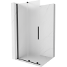 Mexen Velar bīdāma dušas siena Walk-in 85 x 200 cm, matēta 8 mm, melna - 871-085-000-33-70