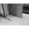 Mexen Velar Duschwand Walk-in 75 x 200 cm, satiniert 8 mm, schwarz - 871-075-000-33-70