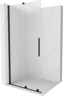 Mexen Velar parede de duche deslizante Walk-in 120 x 200 cm, fosco 8 mm, preta - 871-120-000-33-70