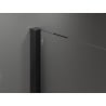 Mexen Velar paroi de douche coulissante Walk-in 120 x 200 cm, verre dépoli 8 mm, noir - 871-120-000-33-70