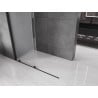 Mexen Velar Walk-in Shower Screen 140 x 200 cm, Frosted 8 mm, Black - 871-140-000-33-70