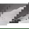 Mexen Velar Duschwand schiebbar Walk-in 150 x 200 cm, satiniert 8 mm, schwarz - 871-150-000-33-70