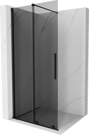 Mexen Velar Klizna tuš cijepanja Walk-in 120 x 200 cm, grafit 8 mm, crna - 871-120-000-43-70