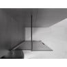 Mexen Velar ścianka prysznicowa rozsuwana Walk-in 70 x 200 cm, grafit 8 mm, czarna - 871-070-000-43-70