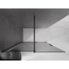 Mexen Velar Walk-in Sliding Shower Wall 130 x 200 cm, Graphite 8 mm, Black - 871-130-000-43-70