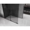 Mexen Velar Duschwand Walk-in 160 x 200 cm, graues 8 mm Glas, schwarz - 871-160-000-43-70