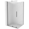 Mexen Velar Duschwand Schiebewand Walk-in 75 x 200 cm, matt 8 mm, gun gray gebürstet - 871-075-000-33-66