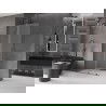 Mexen Velar Duschwand Schiebewand Walk-in 75 x 200 cm, matt 8 mm, gun gray gebürstet - 871-075-000-33-66