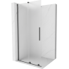Mexen Velar ścianka prysznicowa rozsuwana Walk-in 90 x 200 cm, szron 8 mm, gun gray szczotkowany - 871-090-000-33-66