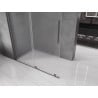 Mexen Velar ścianka prysznicowa rozsuwana Walk-in 150 x 200 cm, szron 8 mm, gun gray szczotkowany - 871-150-000-33-66