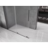 Mexen Velar ścianka prysznicowa rozsuwana Walk-in 140 x 200 cm, szron 8 mm, gun gray szczotkowany - 871-140-000-33-66