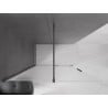 Mexen Velar ścianka prysznicowa rozsuwana Walk-in 150 x 200 cm, szron 8 mm, gun gray szczotkowany - 871-150-000-33-66