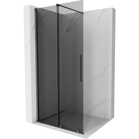 Mexen Velar ścianka prysznicowa rozsuwana Walk-in 70 x 200 cm, grafit 8 mm, gun gray szczotkowany - 871-070-000-43-66