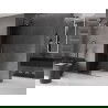 Mexen Velar Duschwand Schiebewand Walk-in 70 x 200 cm, graphit 8 mm, gebürstetes gun gray - 871-070-000-43-66
