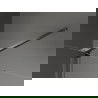 Mexen Velar Duschwand Schiebewand Walk-in 70 x 200 cm, graphit 8 mm, gebürstetes gun gray - 871-070-000-43-66