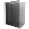 Mexen Velar mampara de ducha deslizante Walk-in 160 x 200 cm, grafito 8 mm, gris plomo cepillado - 871-160-000-43-66