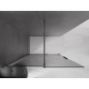 Mexen Velar ścianka prysznicowa rozsuwana Walk-in 160 x 200 cm, grafit 8 mm, gun gray szczotkowany - 871-160-000-43-66